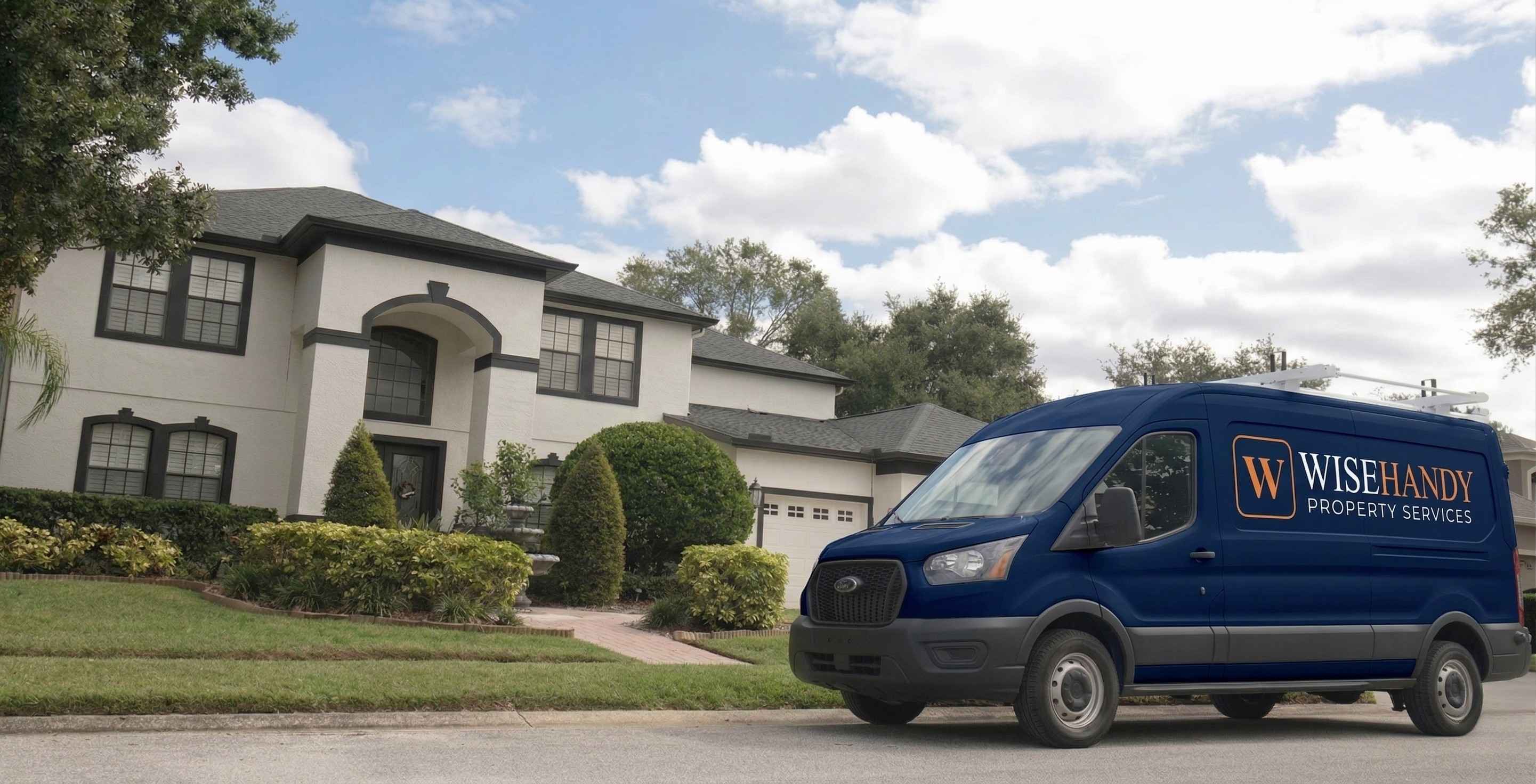 Bright suburban living room with large windows and a fireplace